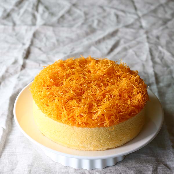 ligor-egg-floss-cake-frontview ลิกอร์ เค้กฝอยทอง มุมหน้า