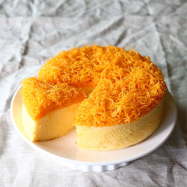 ligor-egg-floss-cake-frontview ลิกอร์ เค้กฝอยทอง มุมหน้า